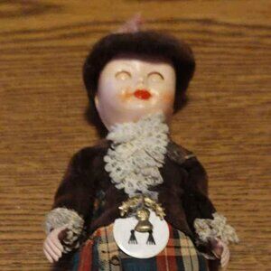 Vintage Scottish Lad Doll 6.5"